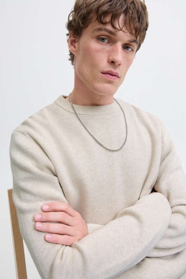 JPRBLAMILANO STITCH KNIT CREW NECK SN