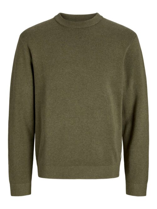 JPRBLAMILANO STITCH KNIT CREW NECK SN Stone Gray