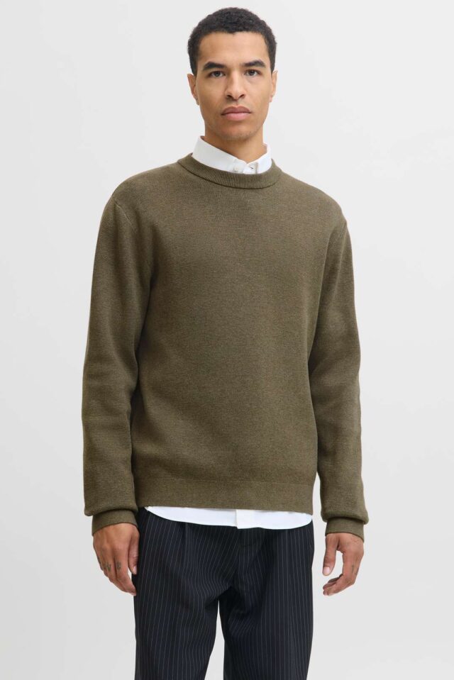 JPRBLAMILANO STITCH KNIT CREW NECK SN