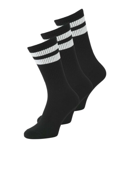 JACTRAVIS TENNIS SOCK 3 PACK NOOS Black