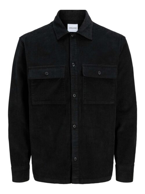 JJEPERFECT CORDUROY OVERSHIRT LS SN Black