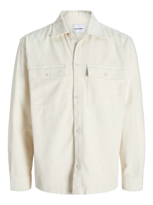 JJEPERFECT CORDUROY OVERSHIRT LS SN Antique White