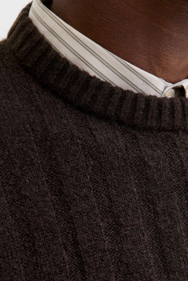 JJEBRADLEY CARTER KNIT CREW NECK LN