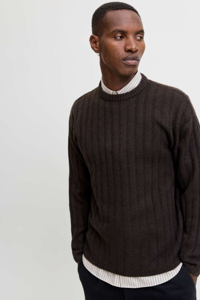 JJEBRADLEY CARTER KNIT CREW NECK LN
