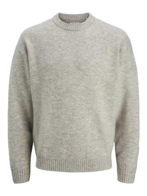 JJESOHO OLLIE KNIT CREW NECK SN Light Grey Melange