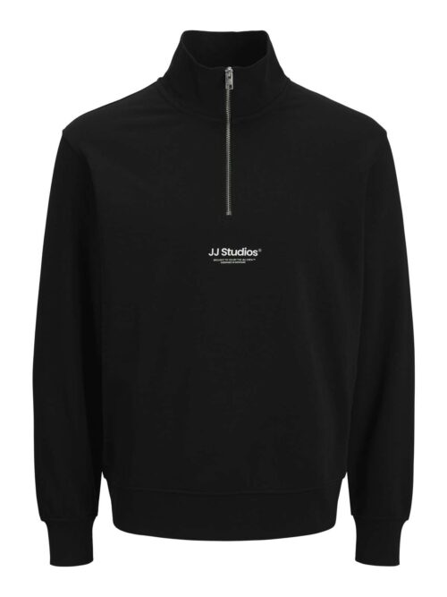JJESOHO SWEAT QUARTER ZIP HN NOOS Black