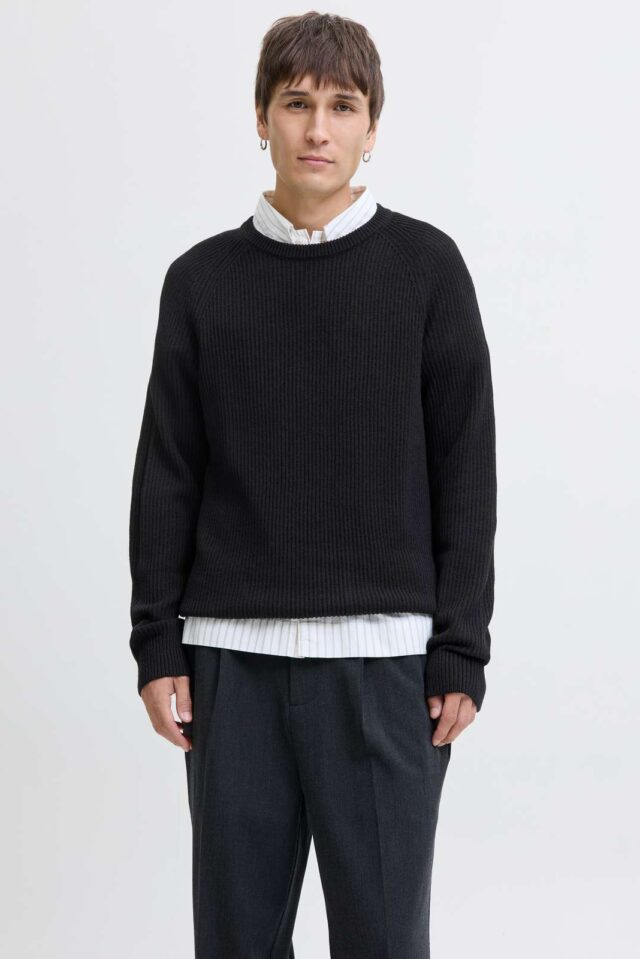JJPANNEL KNIT CREW NECK AW25
