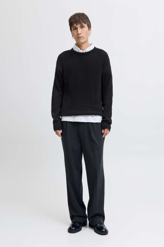 JJPANNEL KNIT CREW NECK AW25