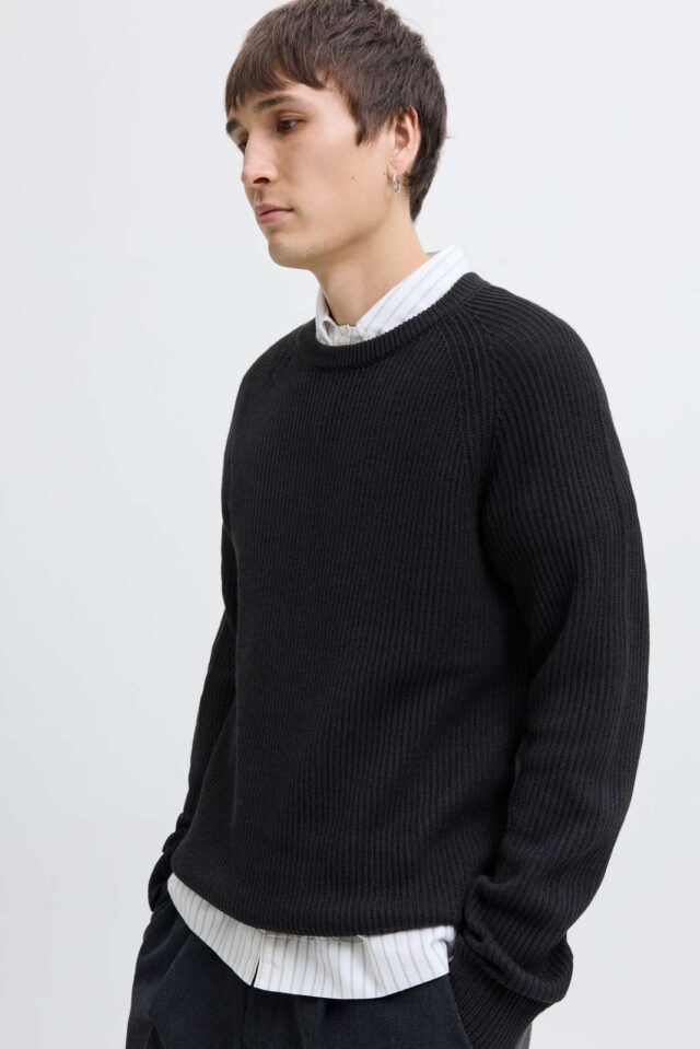 JJPANNEL KNIT CREW NECK AW25