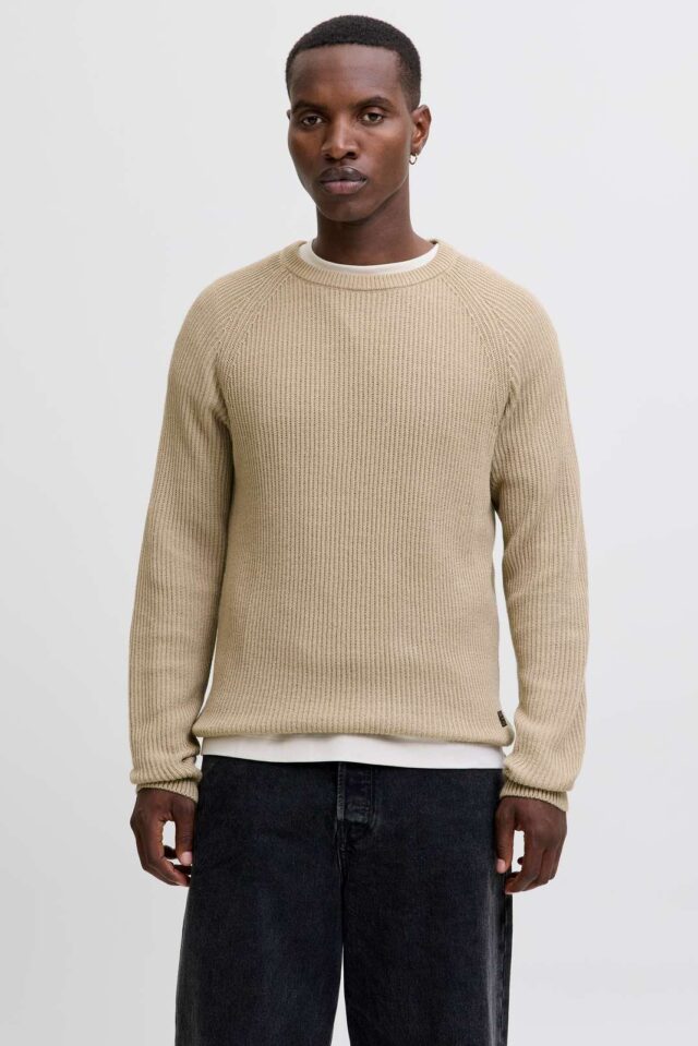 JJPANNEL KNIT CREW NECK AW25