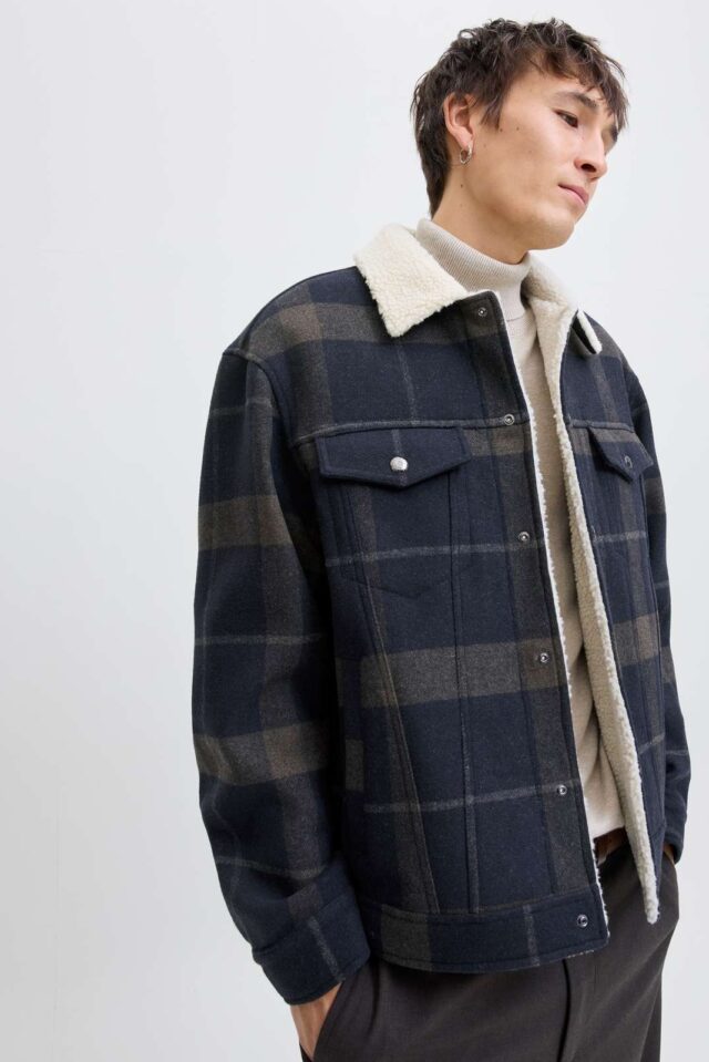 JPRBLUTEXAS WOOL BLEND TRUCKER JACKET SN