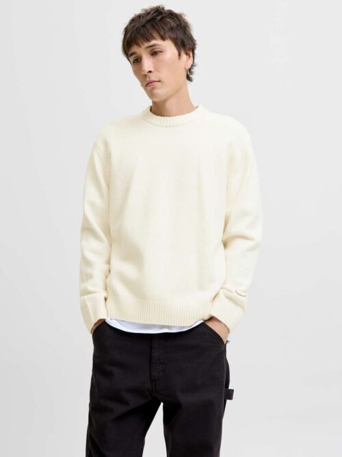 JORNORREBRO KNIT CREW NECK SN Sea Salt