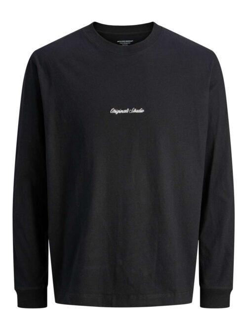 JORNORREBRO EMB TEE LS CREW NECK Black