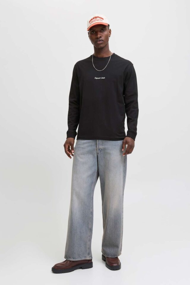 JORNORREBRO EMB TEE LS CREW NECK