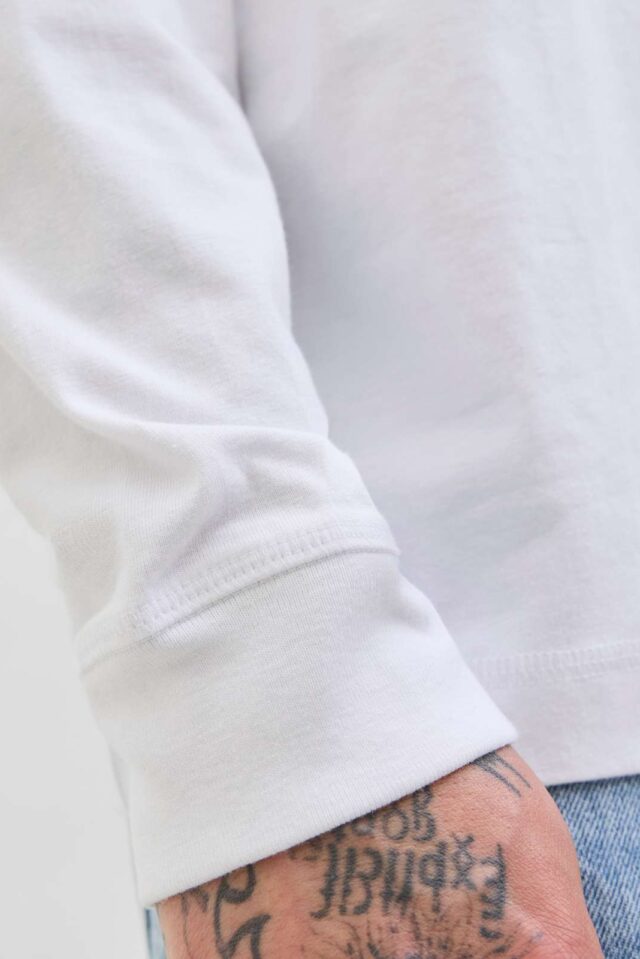 JORNORREBRO EMB TEE LS CREW NECK