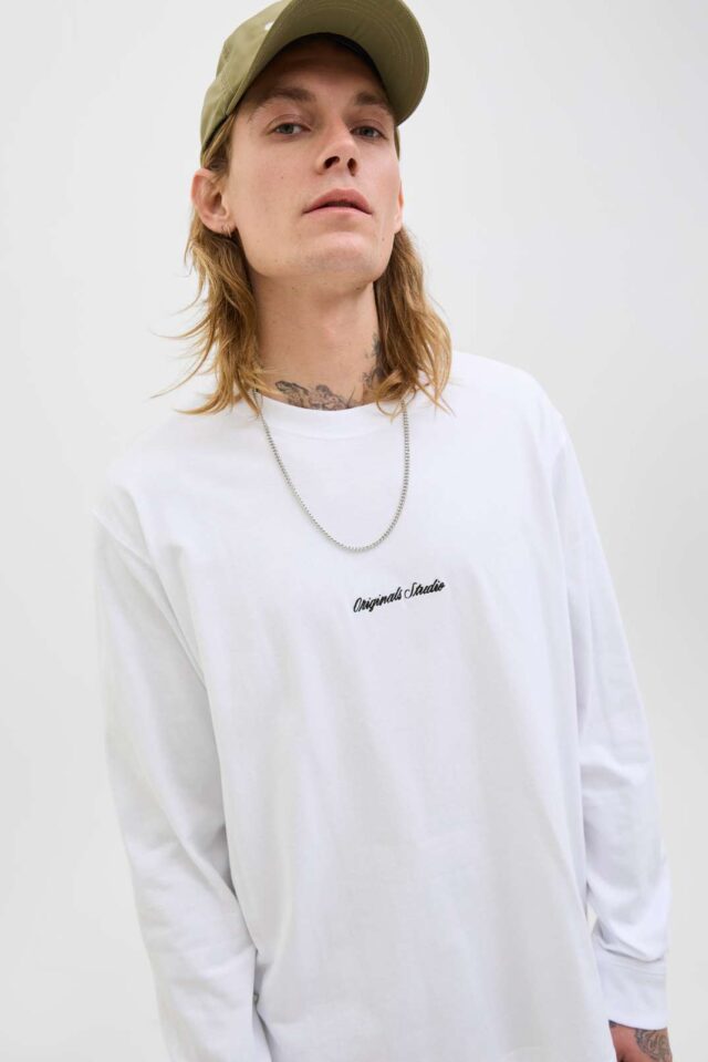 JORNORREBRO EMB TEE LS CREW NECK