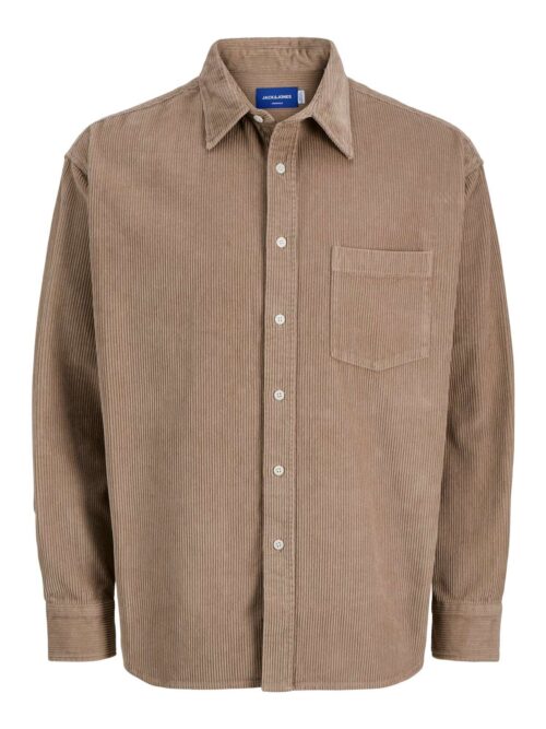 JORINWOOD OVERSIZED CORD SHIRT LS Mocha Meringue