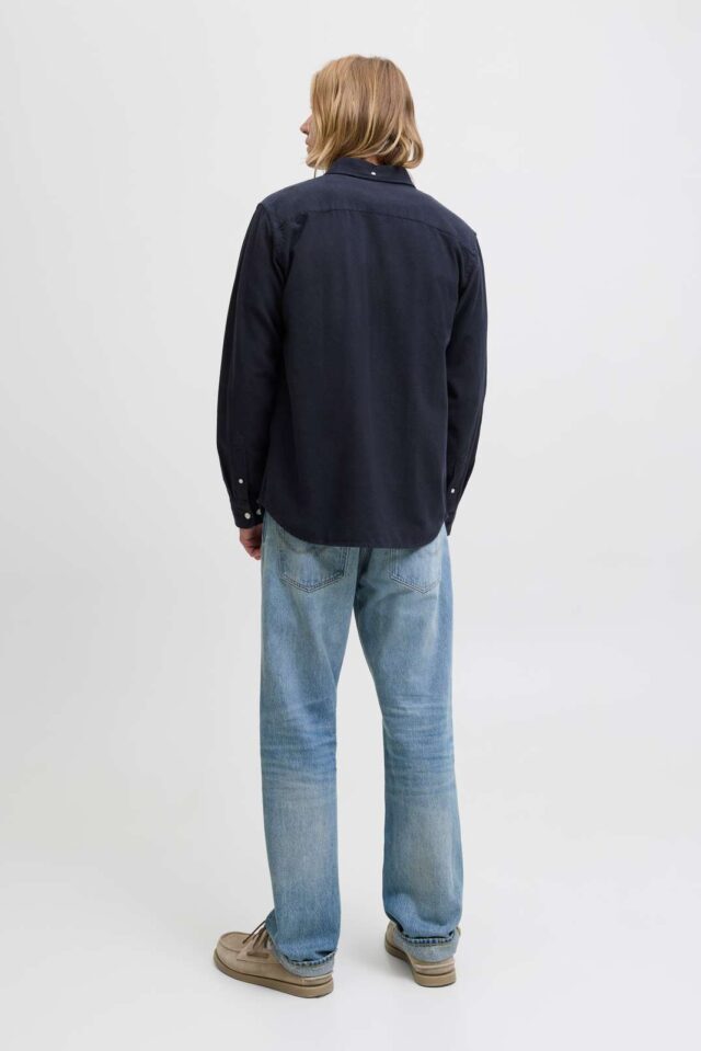 JPRBLUBROOK TWILL SOLID L/S SHIRT LN