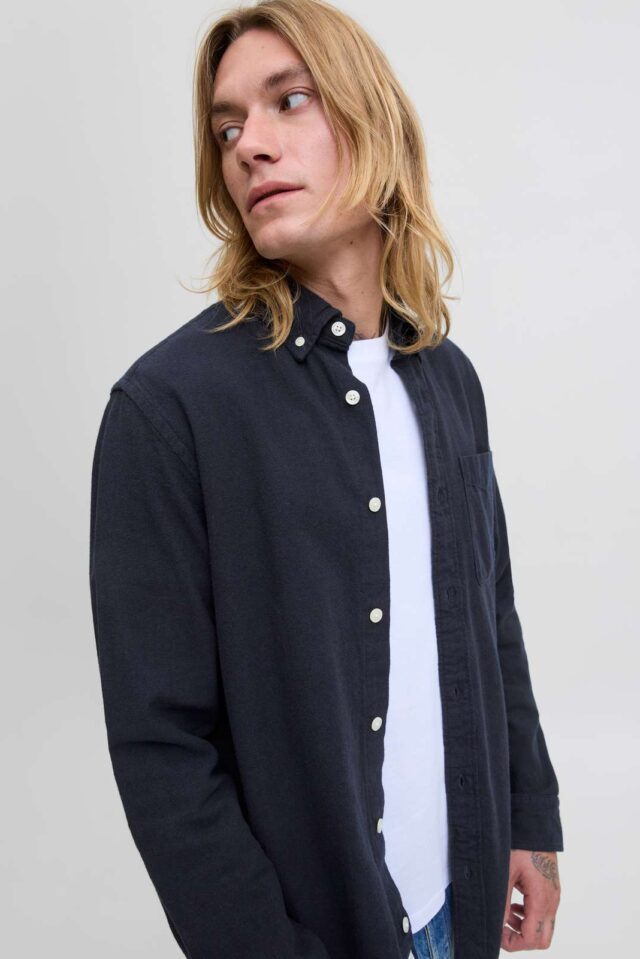 JPRBLUBROOK TWILL SOLID L/S SHIRT LN