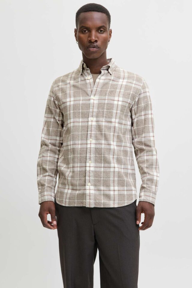 JPRBLUBROOK CHECK L/S SHIRT SN