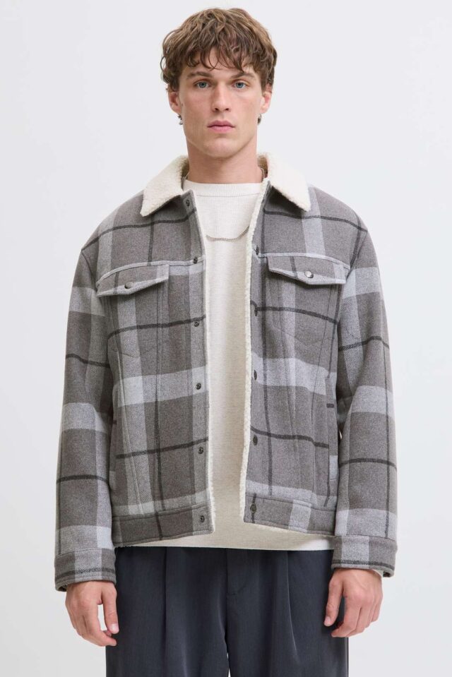 JPRBLUTEXAS WOOL BLEND TRUCKER JACKET SN