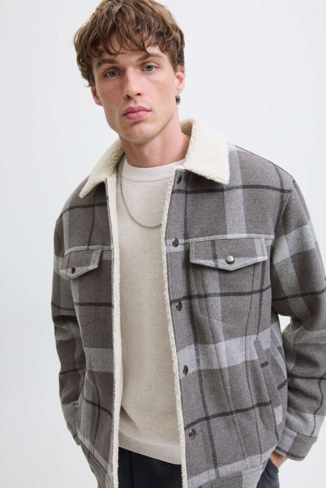 JPRBLUTEXAS WOOL BLEND TRUCKER JACKET SN