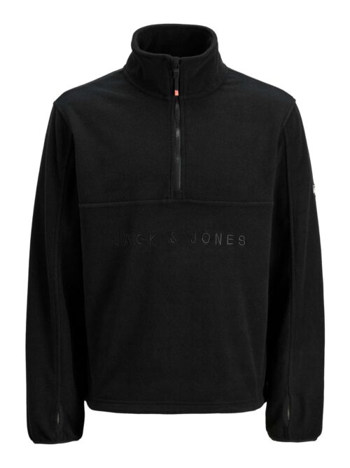 JJALPES HALF ZIP FLEECE JACKET AW25 Black Beauty