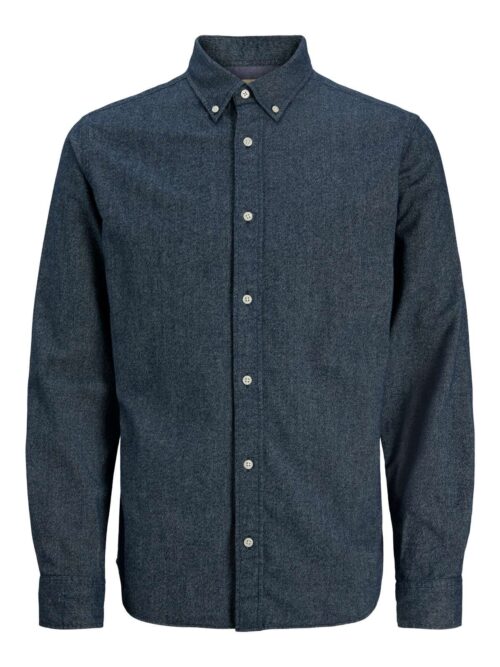 JPRBLUBARKLEY FLANNEL X-MAS L/S SHIRT CH Dark Navy