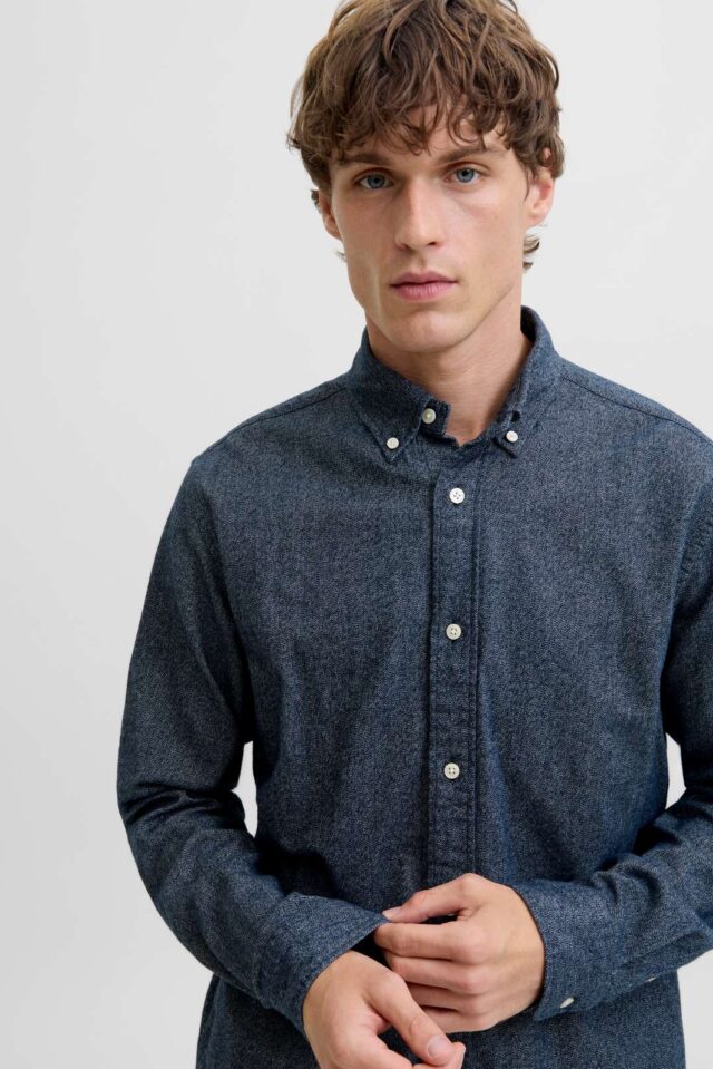 JPRBLUBARKLEY FLANNEL X-MAS L/S SHIRT CH