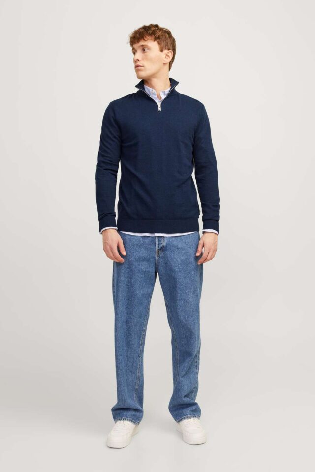 JJEEMIL KNIT HALF ZIP NOOS