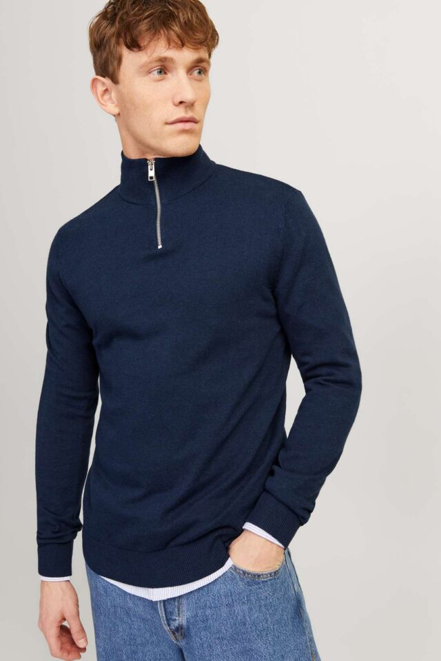 JJEEMIL KNIT HALF ZIP NOOS