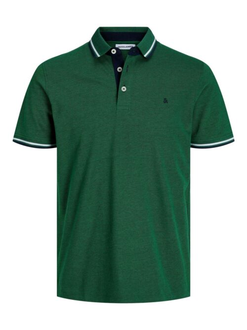 JJEPAULOS POLO SS NOOS Dark Green