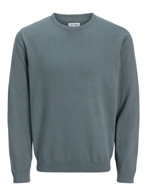JJEBASIC KNIT CREW NECK NOOS Stormy Weather