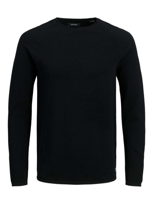 JJEHILL KNIT CREW NECK NOOS Black