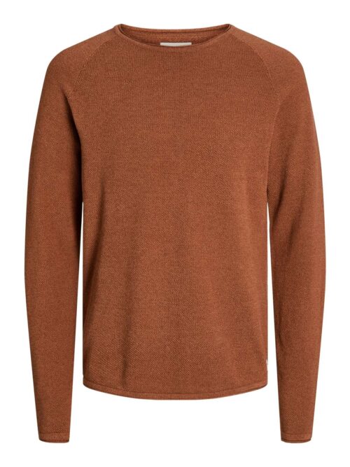 JJEHILL KNIT CREW NECK NOOS Mocha Bisque