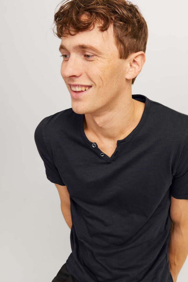 JJESPLIT NECK TEE SS NOOS