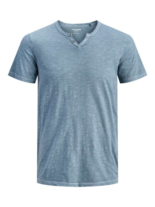JJESPLIT NECK TEE SS NOOS Blue Mirage