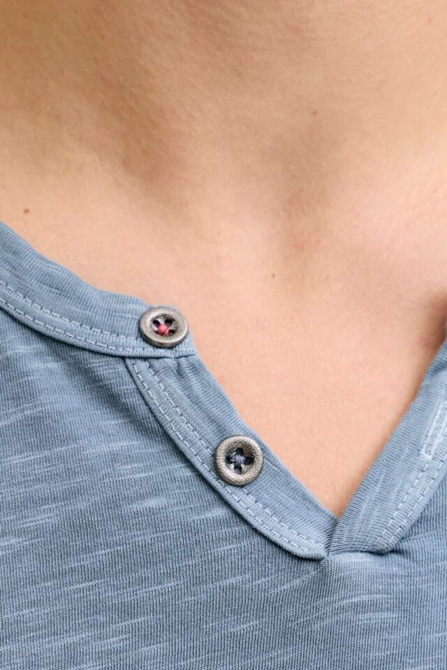 JJESPLIT NECK TEE SS NOOS