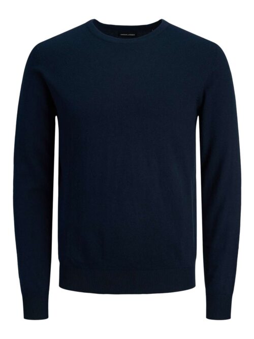 JJEEMIL KNIT CREW NECK NOOS Navy Blazer