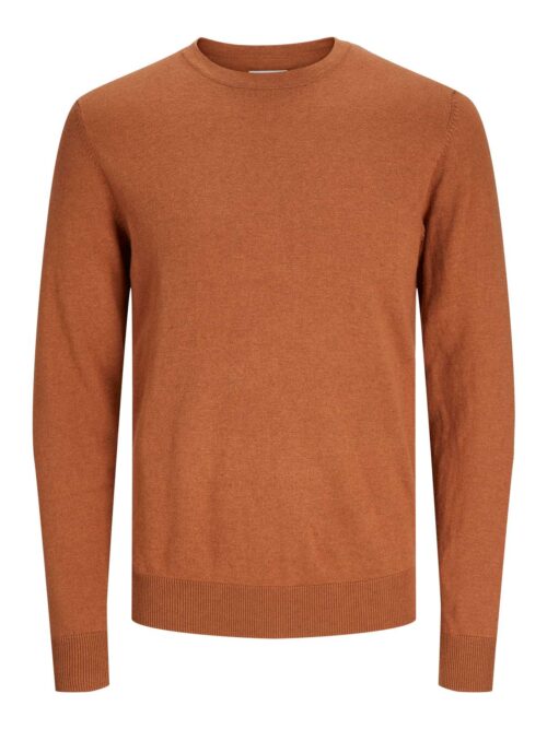 JJEEMIL KNIT CREW NECK NOOS Mocha Bisque