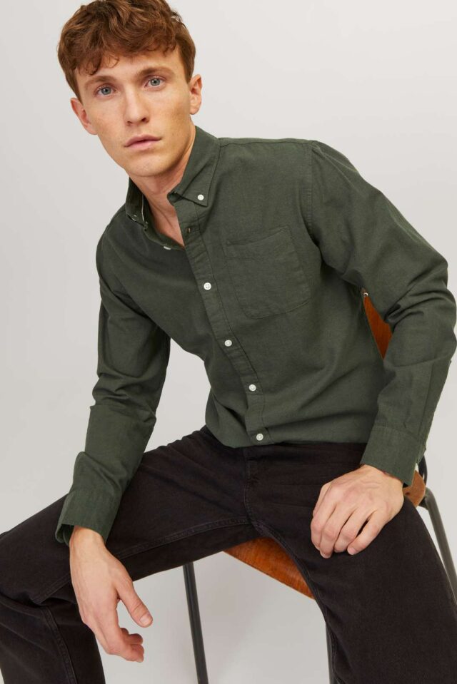 JJEOXFORD SHIRT LS NOOS