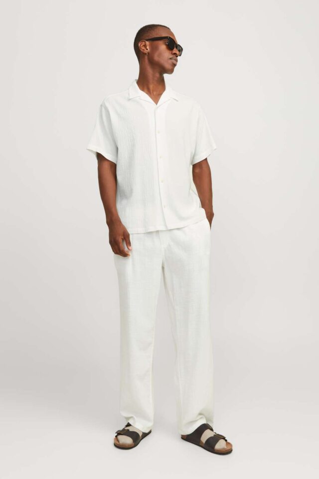 JORLUKE CRINKLE RESORT SHIRT SS SN