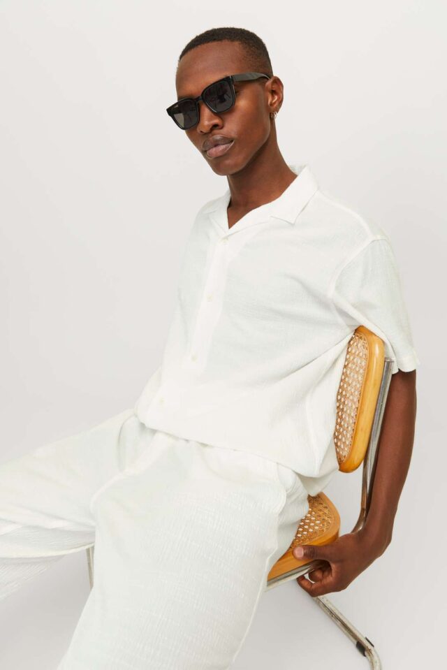 JORLUKE CRINKLE RESORT SHIRT SS SN