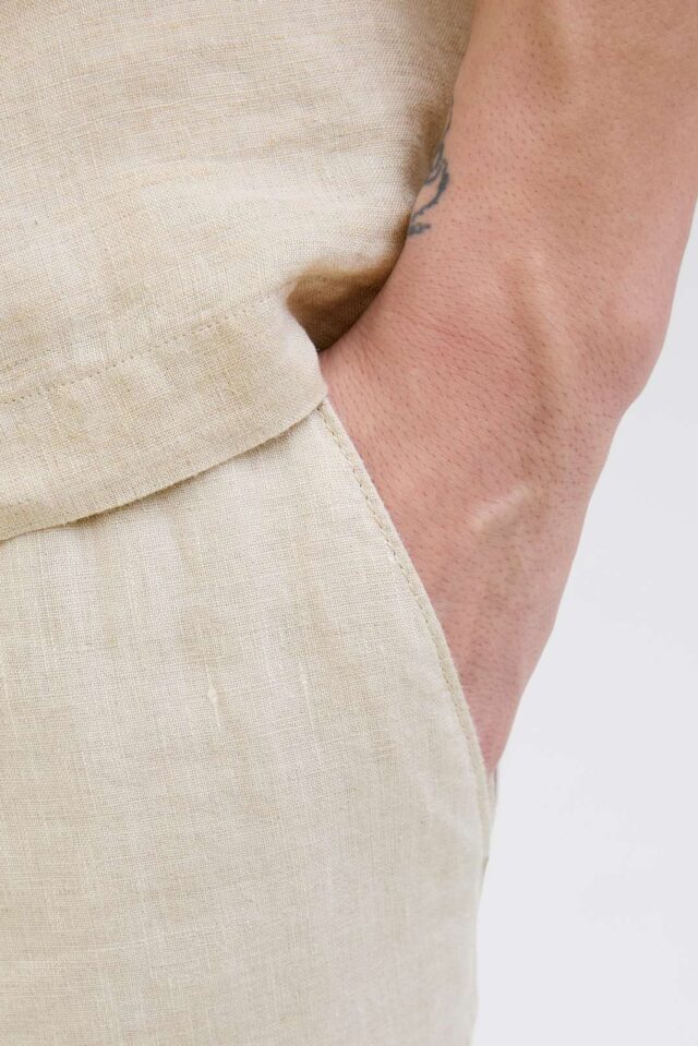 JPSTBILL LAWRENCE LINEN SHORTS SRT LN