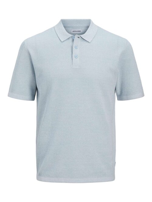 JJEGEORGE KNIT POLO SS SN Chambray Blue