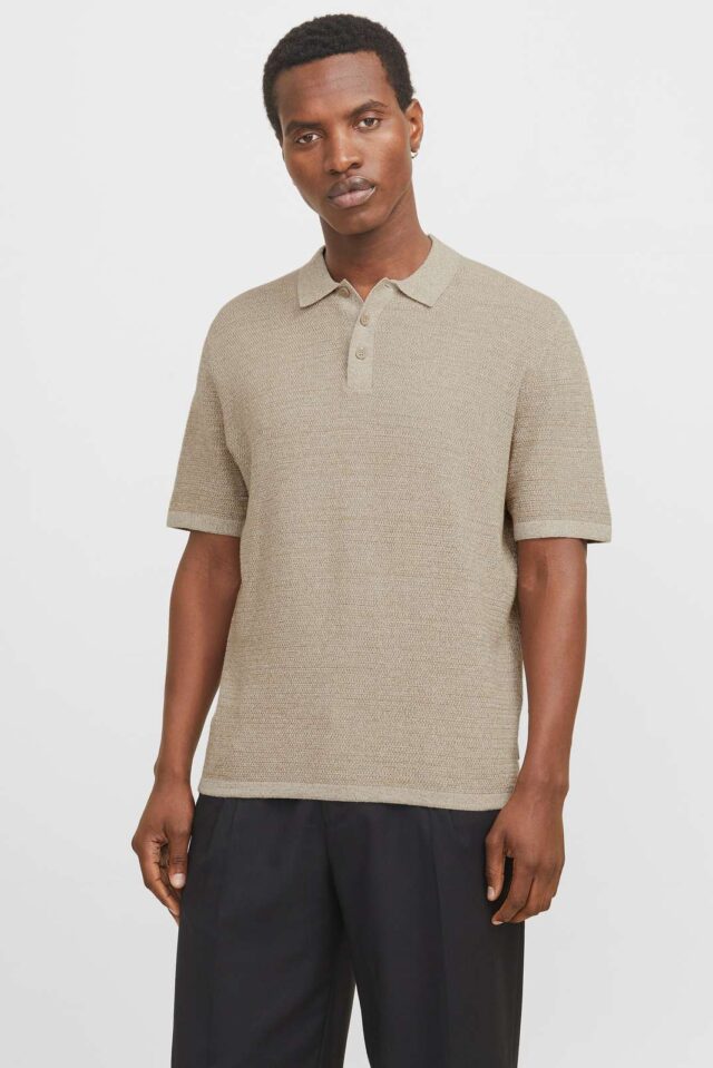 JJEGEORGE KNIT POLO SS SN