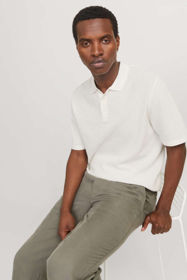 JJEGEORGE KNIT POLO SS SN