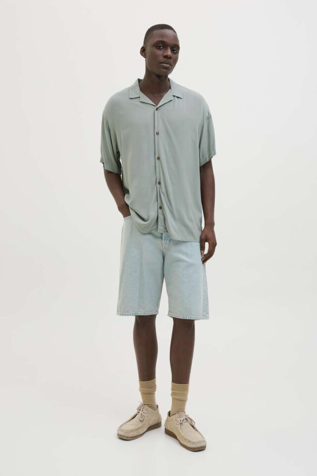 JJEJEFF SOLID RESORT SHIRT S/S SN