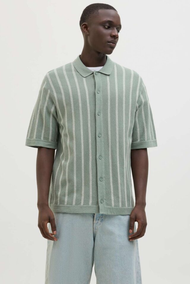JJEMIL KNIT STRIPED SHIRT SS