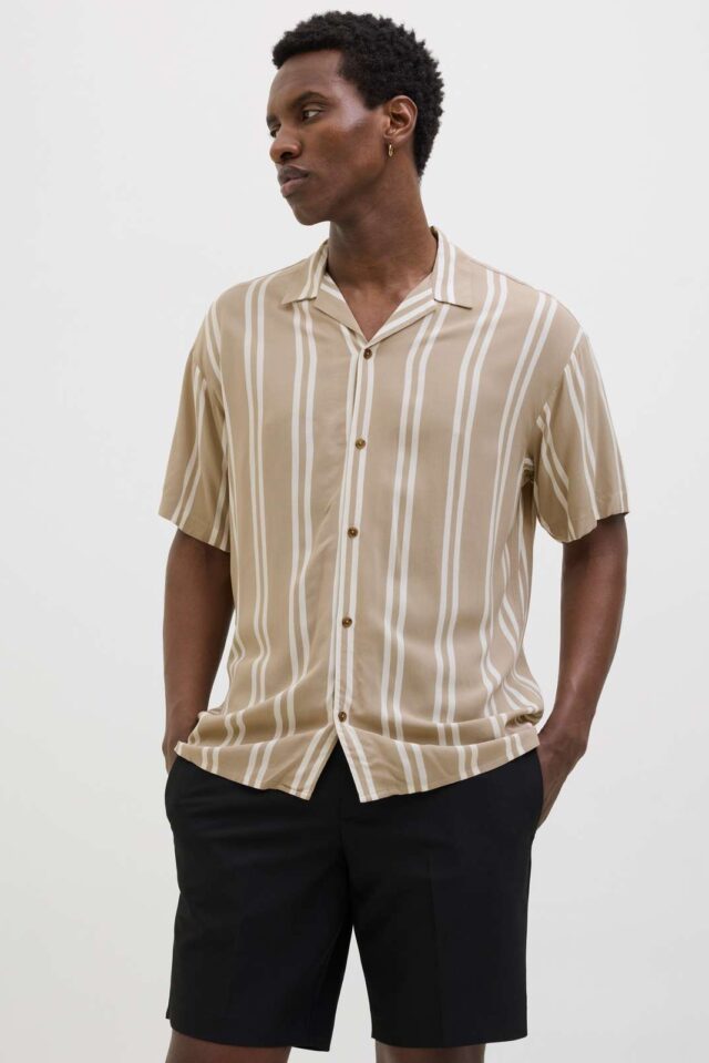JJEJEFF STRIPE RESORT SHIRT SS SN